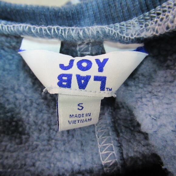 Joy Lab Sweatshirt Womens S Blue White Tie Dye Long Sleeve Boho Hippie Beachy - Picture 2 of 10